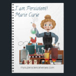 Caderno Espiral Meu notebook Super Science - Eu sou persistente<br><div class="desc">Leve suas notas de experiência neste adorável caderno temático Meus Heróis da Super Ciência!</div>