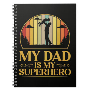 Caderno Espiral Meu Pai é Meu Super Herói