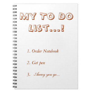 Caderno Espiral Meu para fazer a lista