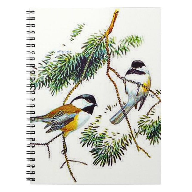 Caderno Espiral Meu Pequeno Notebook Chickadee (Frente)