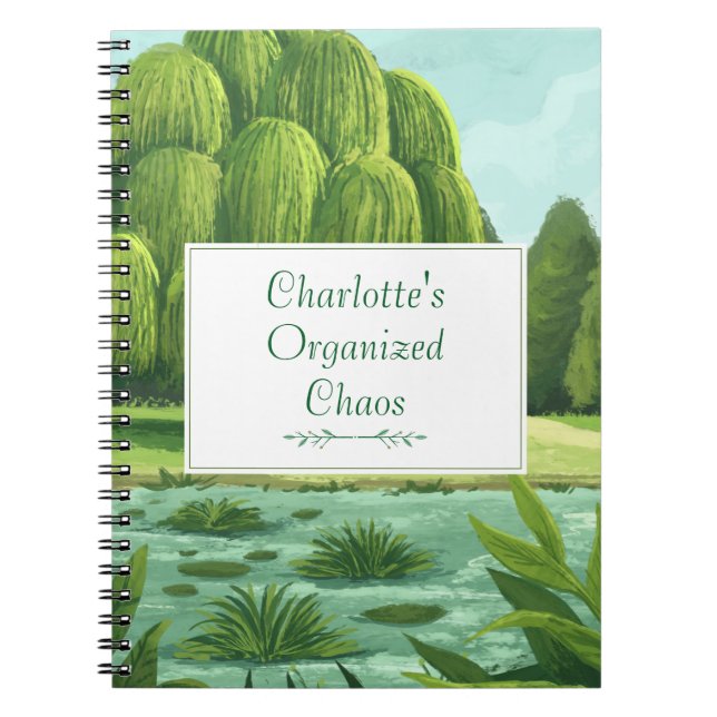 Caderno Espiral Meu Planejador Personalizado do Caos Organizado (Frente)