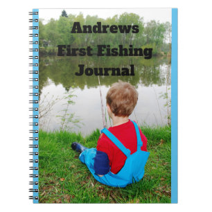Caderno Espiral Meu Primeiro Nome Personalizado Do Diário De Pesca