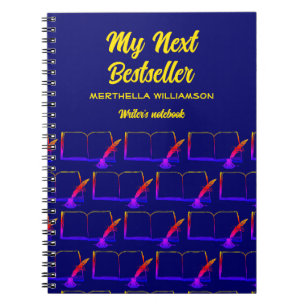 Caderno Espiral MEU Próximo BESTSELLER Autor Manuscrito Notebook