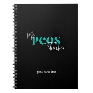 Caderno Espiral Meu Rastreador PCOS Síndrome do Ovário Policial Ne