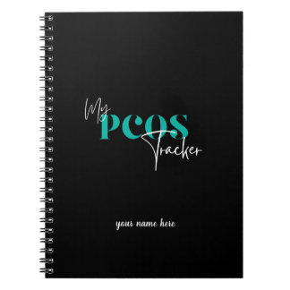 Caderno Espiral Meu Rastreador PCOS Síndrome do Ovário Policial Ne