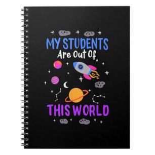 Caderno Espiral Meus alunos estão fora deste mundo - professor de