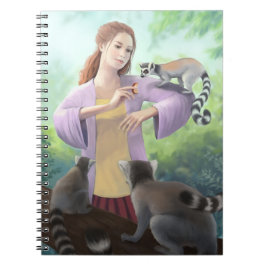 Caderno Espiral Meus amigos do Lemur