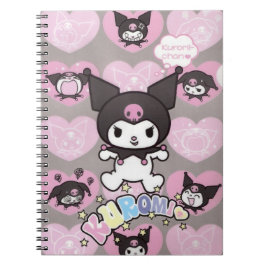 Caderno Espiral Meus pensamentos inspirados no Kuromi