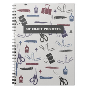 Caderno Espiral Meus projetos de Artesanato
