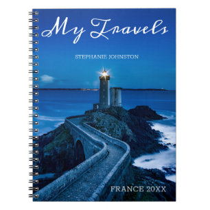 Caderno Espiral Meus Viagens Diário de Viagem Personalizado França