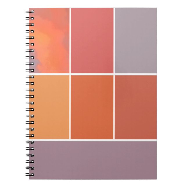 Caderno Espiral México Cores Sunset (Frente)