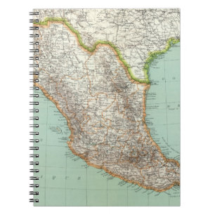 Caderno Espiral México - Mapa do México