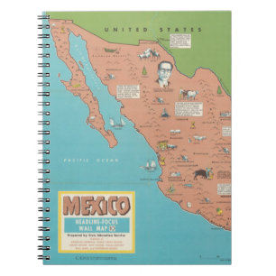 Caderno Espiral México - Mapa do Muro em Foco