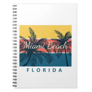 Caderno Espiral Miami Beach Flórida