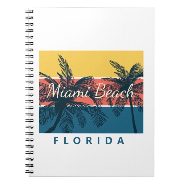 Caderno Espiral Miami Beach Flórida (Frente)