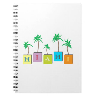 Caderno Espiral Miami Beach Palms