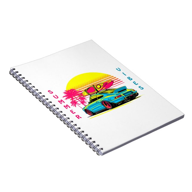CADERNO ESPIRAL MIAMI GT VIBES DE VERÃO (Lado Direito)