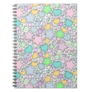 Caderno Espiral Miçangas de vidro, joias