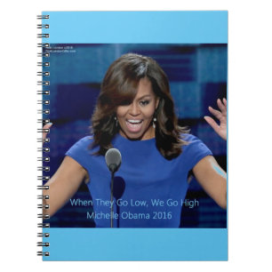 Caderno Espiral Michelle Obama "Nós Vamos Alto" Colecionável