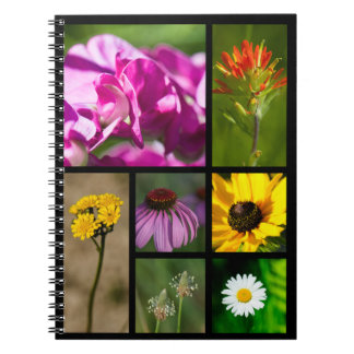 Caderno Espiral Michigan Wildflower Montage