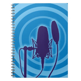Caderno Espiral Microfone Studio