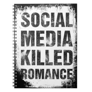 Caderno Espiral Mídia Social Matou o Romance