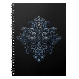 Caderno Espiral Midnight Filigree Crest
