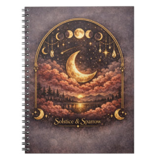 Caderno Espiral Midnight Reverie Celestial Notebook
