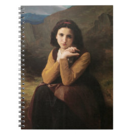 Caderno Espiral Mignon (Sweet Young French Girl) (por Bouguereau)
