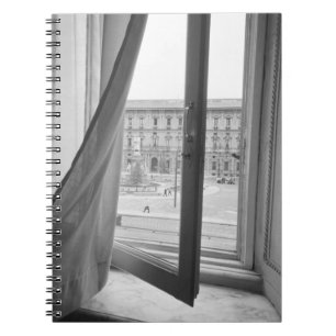 Caderno Espiral Milão Itália, Vista da Janela da Ópera La Scala