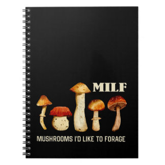 Caderno Espiral Milf Cogumelos Que Gostaria De Forrar, Cogumelo En