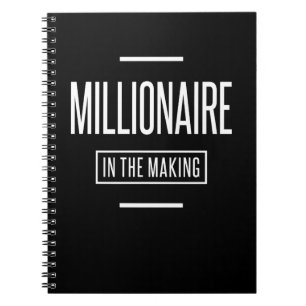 Caderno Espiral Milionário no Empreendedorismo Motivacional do Faz