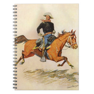 Caderno Espiral Militar Antigo, Um Oficial de Cavalaria por Reming