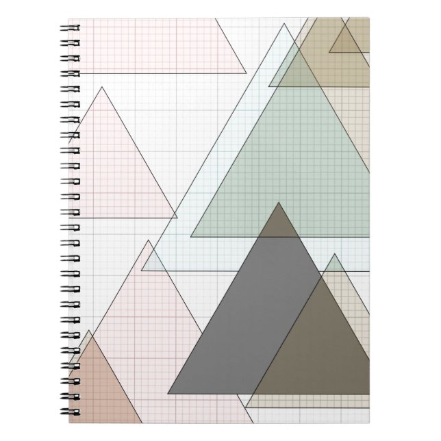 Caderno Espiral Millimeterpapier triângulos graph paper (Frente)