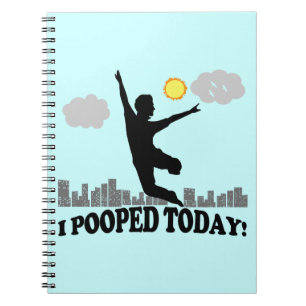 Caderno Espiral Mim Pooped hoje
