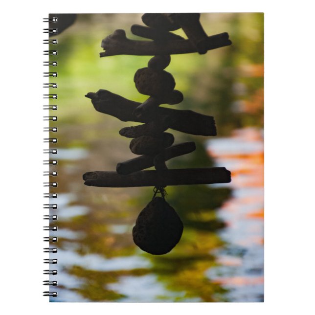 Caderno Espiral Mindful Driftwood Reflections Notebook (Frente)