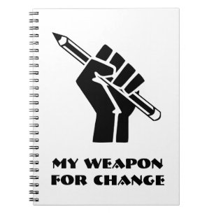 Caderno Espiral Minha Arma Para Mudar