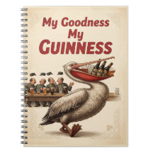 Caderno Espiral "Minha Bondade Meu Guinness" Vinta