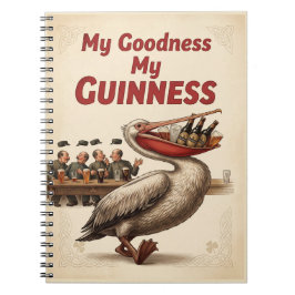 Caderno Espiral "Minha Bondade Meu Guinness" Vinta