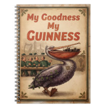 Caderno Espiral "Minha Bondade Meu Guinness" Vinta
