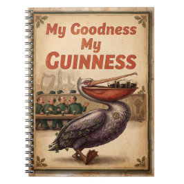 Caderno Espiral "Minha Bondade Meu Guinness" Vinta