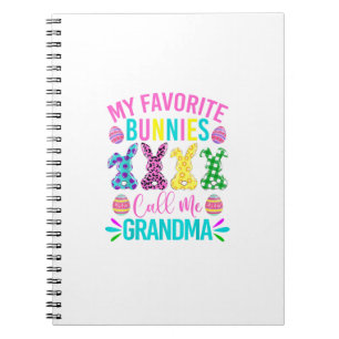 Caderno Espiral Minha Camiseta Favorita dos Coelhinhos Me Chama de