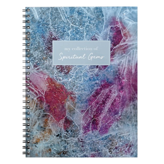 Caderno Espiral Minha coleção das gemas espirituais (multicolour) (Frente)