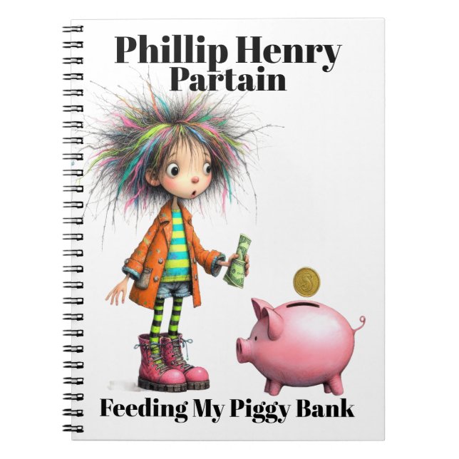 Caderno Espiral Minha Conta de Poupança (Frente)