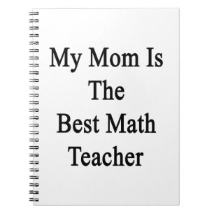 Caderno Espiral Minha mamã é o melhor professor de matemática