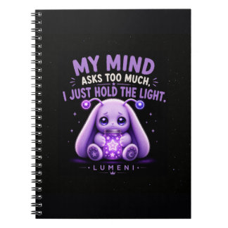 Caderno Espiral Minha Mente Pergunta Demais