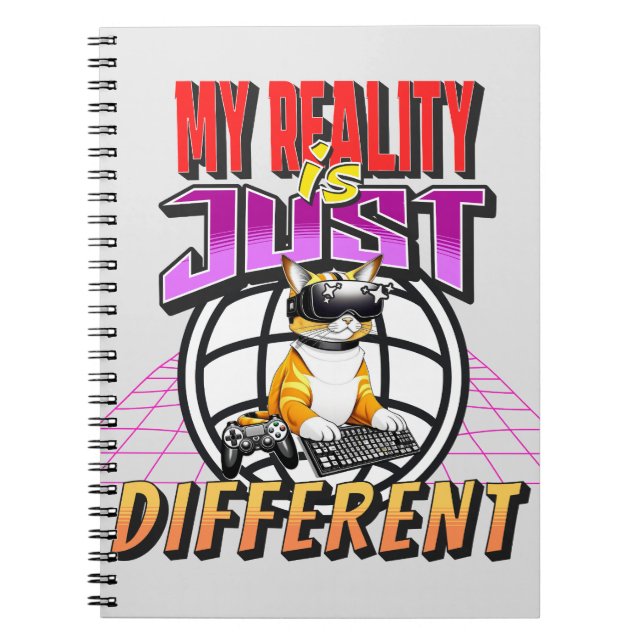 CADERNO ESPIRAL MINHA REALIDADE É DIFERENTE! (Frente)