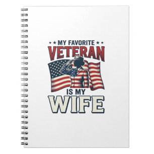 Caderno Espiral Minha Veterana Favorita É Camisa Patriótica Da Min