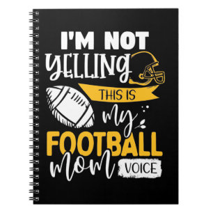 Caderno Espiral Minha Voz da Mãe de Futebol
