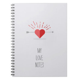 Caderno Espiral Minhas Notas de Amor